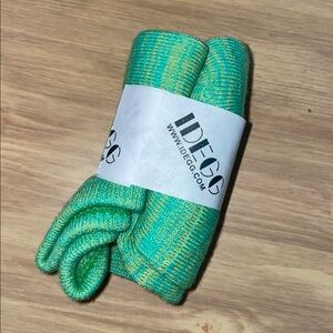 Organic Cotton Multicolor Bright Green Socks
